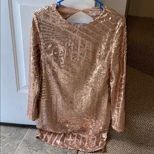 Sparkly Long Sleeve Dress